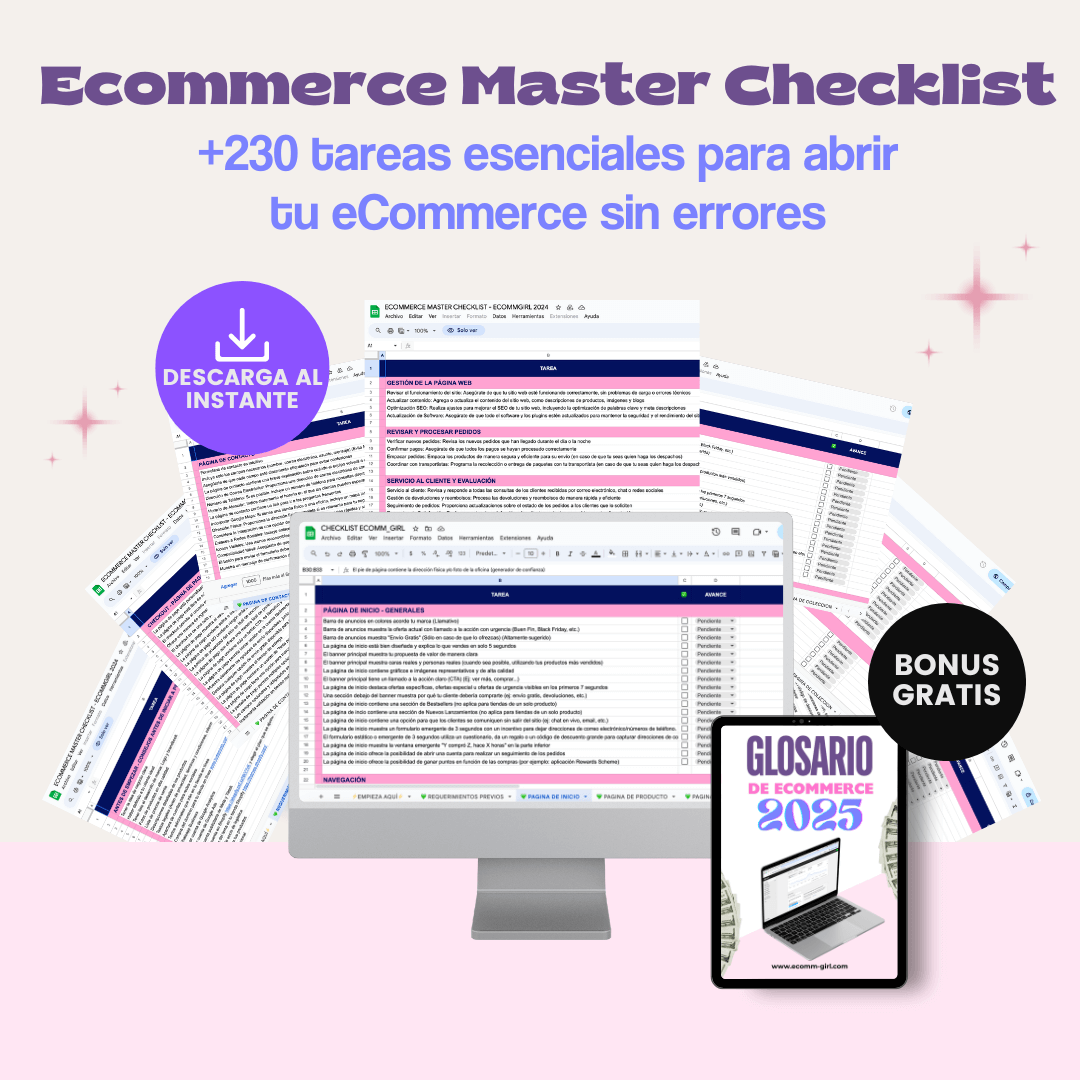 eCommerce Master Checklist: +230 tareas esenciales para abrir tu eCommerce sin errores