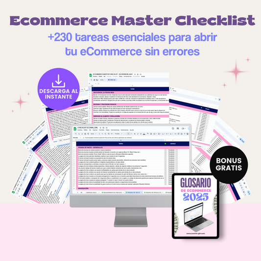eCommerce Master Checklist: +230 tareas esenciales para abrir tu eCommerce sin errores
