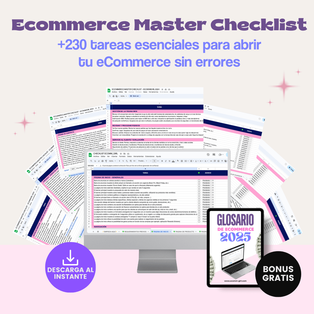 eCommerce Master Checklist: +230 tareas esenciales para abrir tu eCommerce sin errores